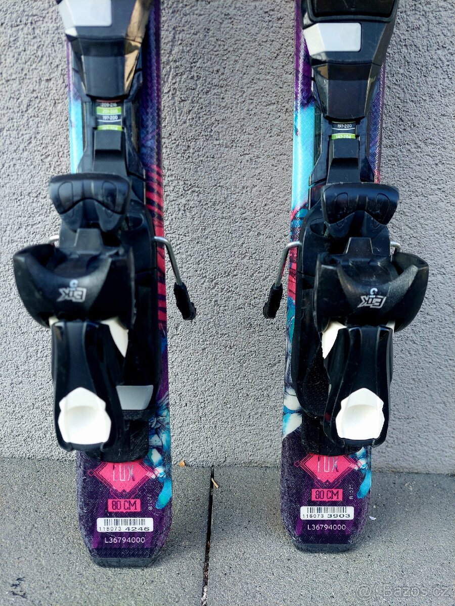 Dětské lyže SALOMON LUX, 80 cm + lyžáky - 5