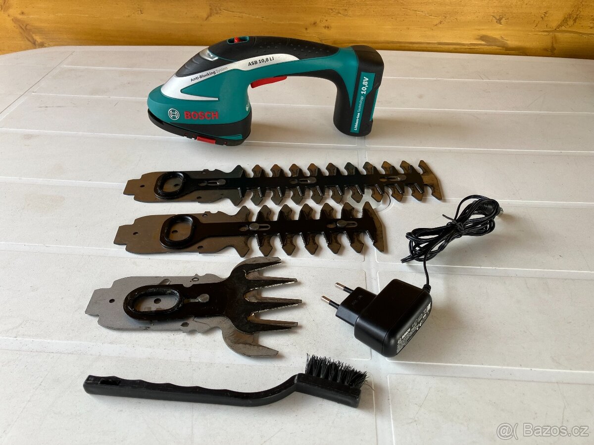 Prodám aku nůžky Bosch ASB 10,8 Li Set - 5