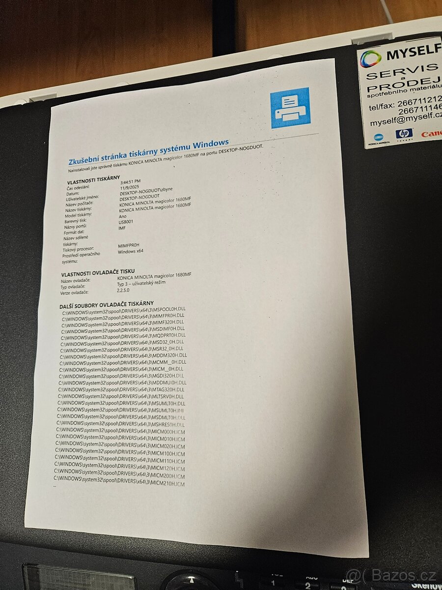 Prodám tiskárnu Minolta 1680MF - 5