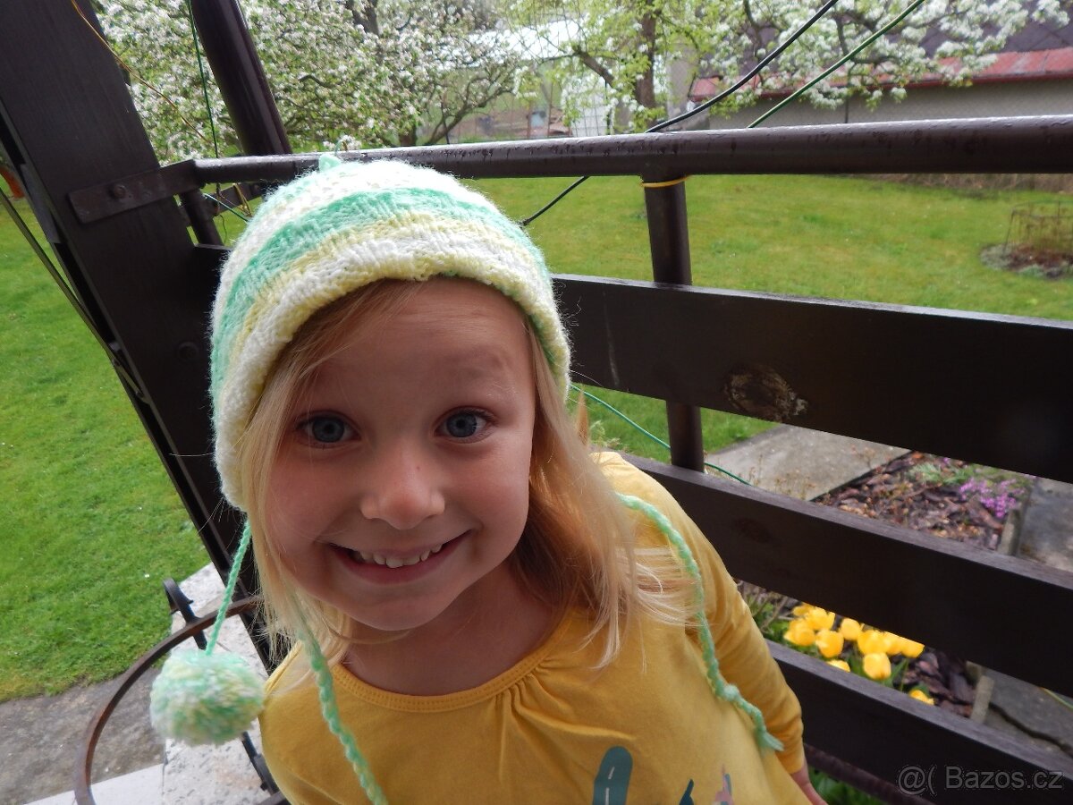 Slušivá dívčí čepice pod kombinézu NOVÁ - 5