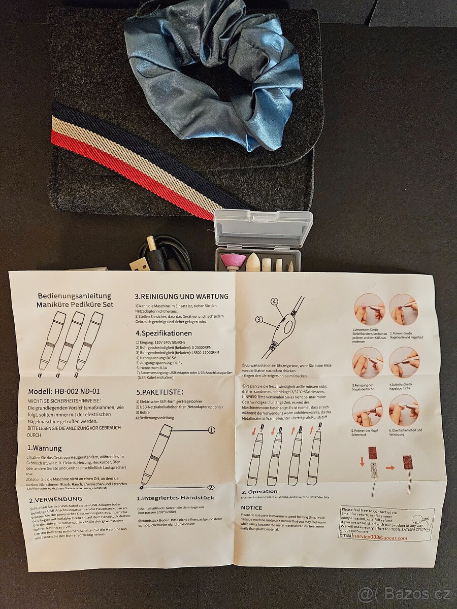 Elektrická bruska na manikúru a pedikúru - 5