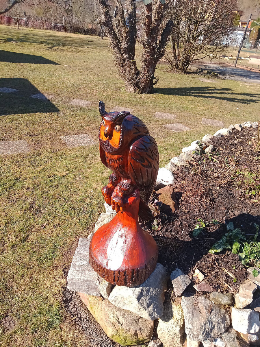 Dřevěné sochy -Sova - 5