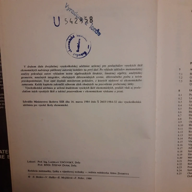 Matematika pre ekonómov 2 - 5