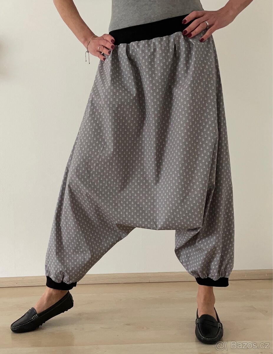 Harémové kalhoty Kotvy, vel. XL - 5