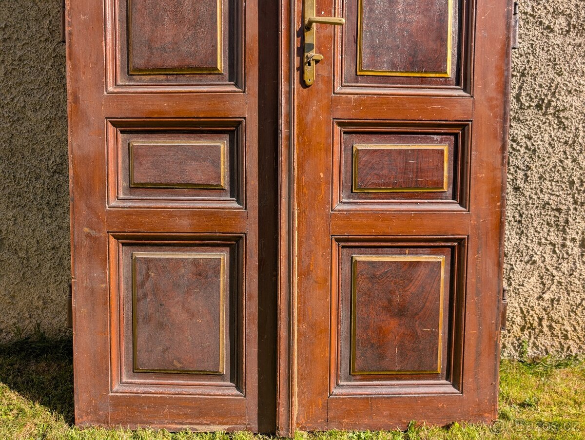 Starožitné dveře dvoukřídlé - 5
