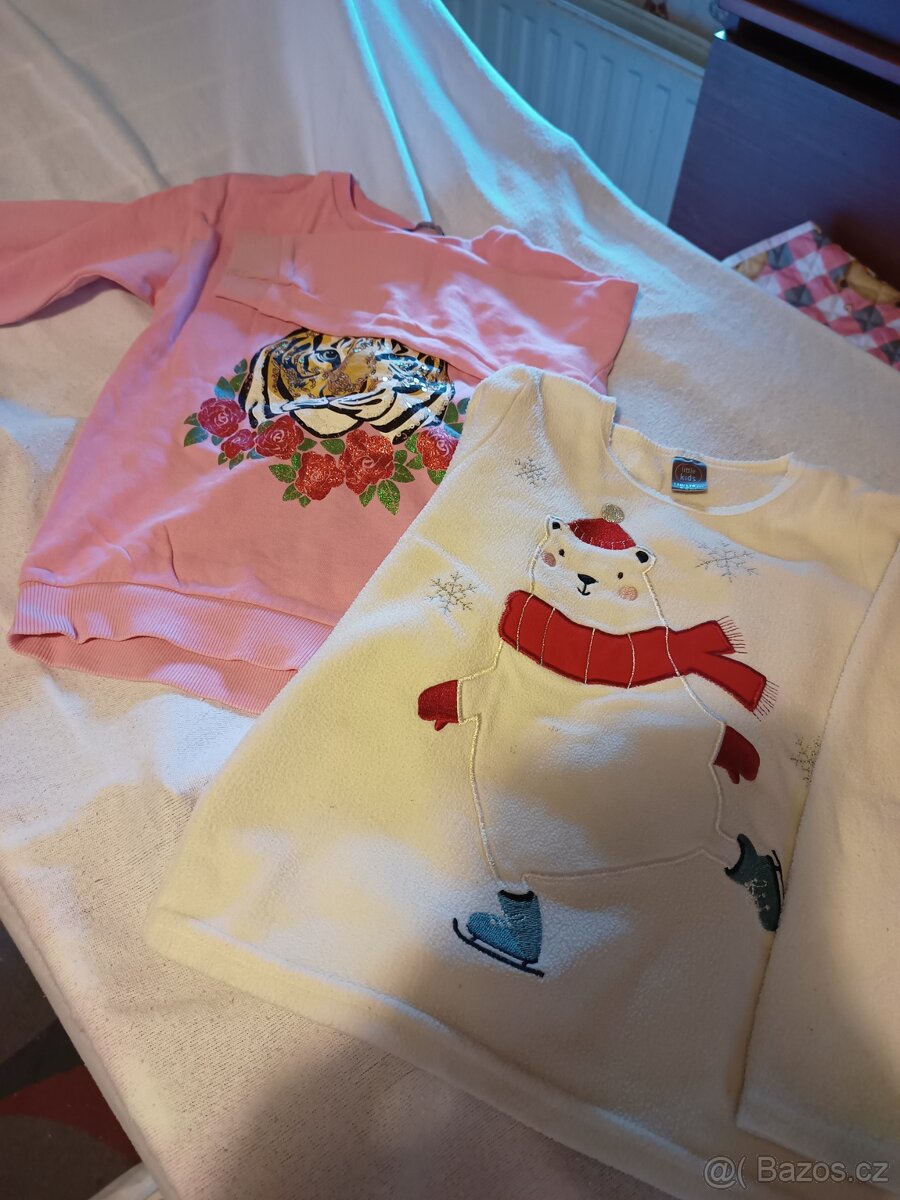 Prodám set dívčího oblečení 110/116 - 5