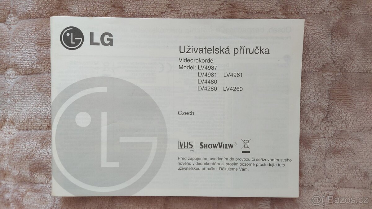 Videorekordér LG LV4987, - 5