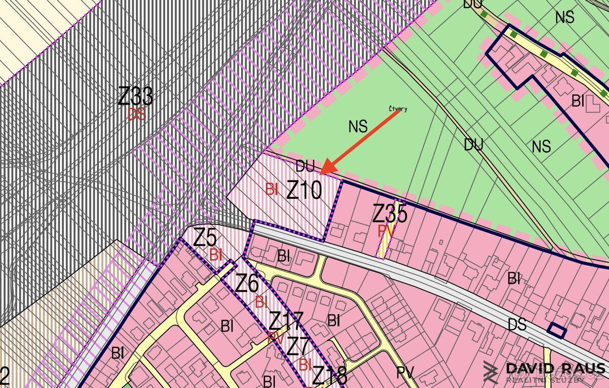 Prodej stavebního pozemku (617m²), ul. Štefánikova, Rajhrad - 5
