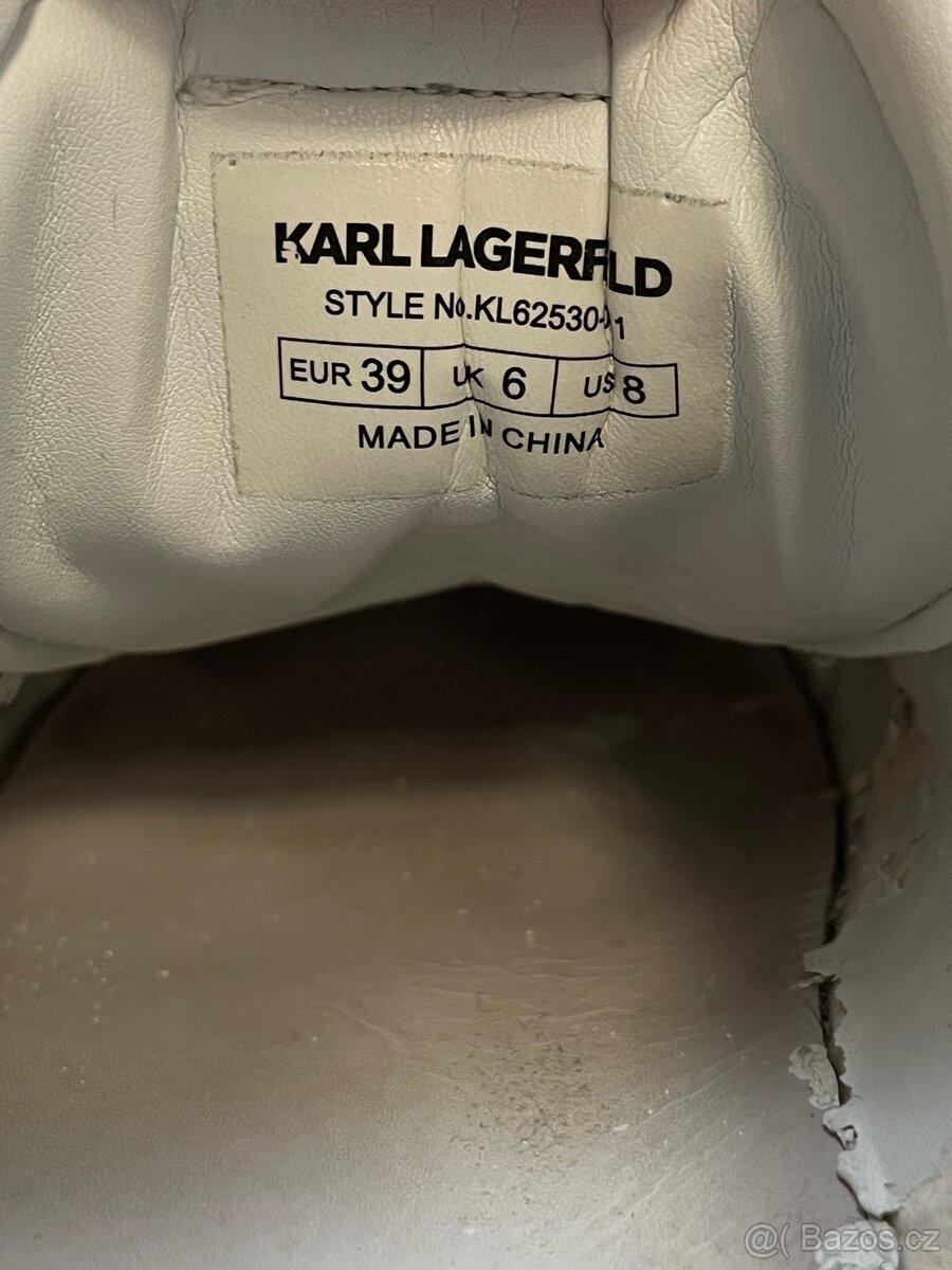 Bílé tenisky KARL LAGERFELD, velikost: 39 - 5