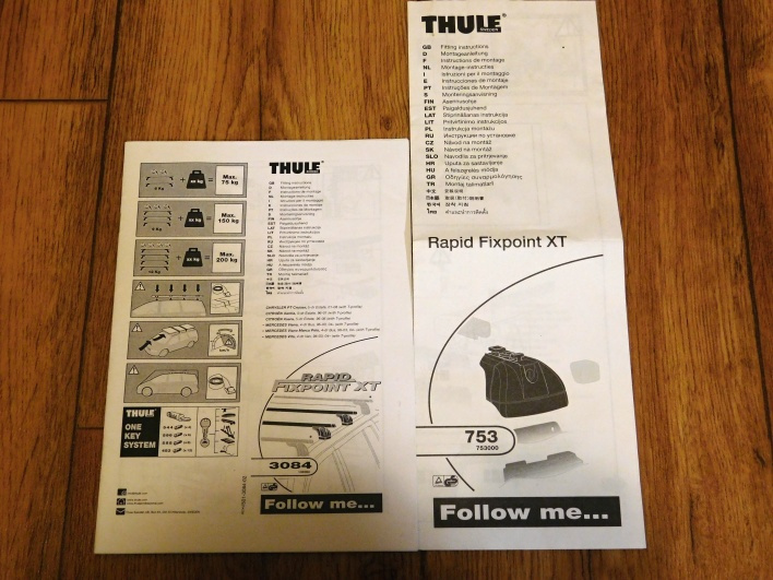 Ocelové příčníky THULE 108cm + patky Thule 753 - 5