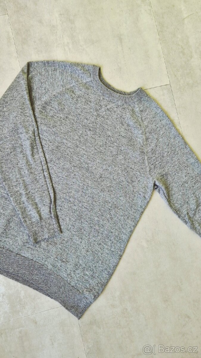 Šedý pánský svetr H&M - 5