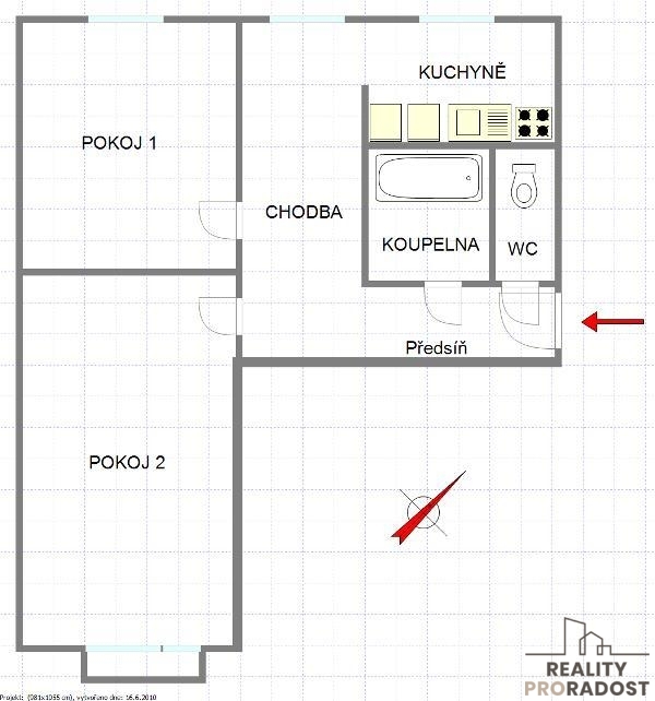 Pronájem bytu 2,5 + 1 ul. Ludvíka Podéště, Poruba - 5