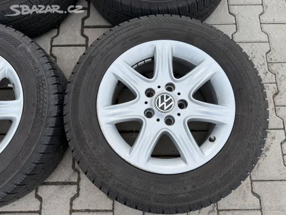 4x al kola 5x120 16 + pneu zimní 215/65 R16C - 5