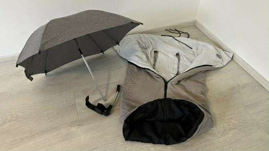 Kombinovaný kočárek tmavě modrý - 5