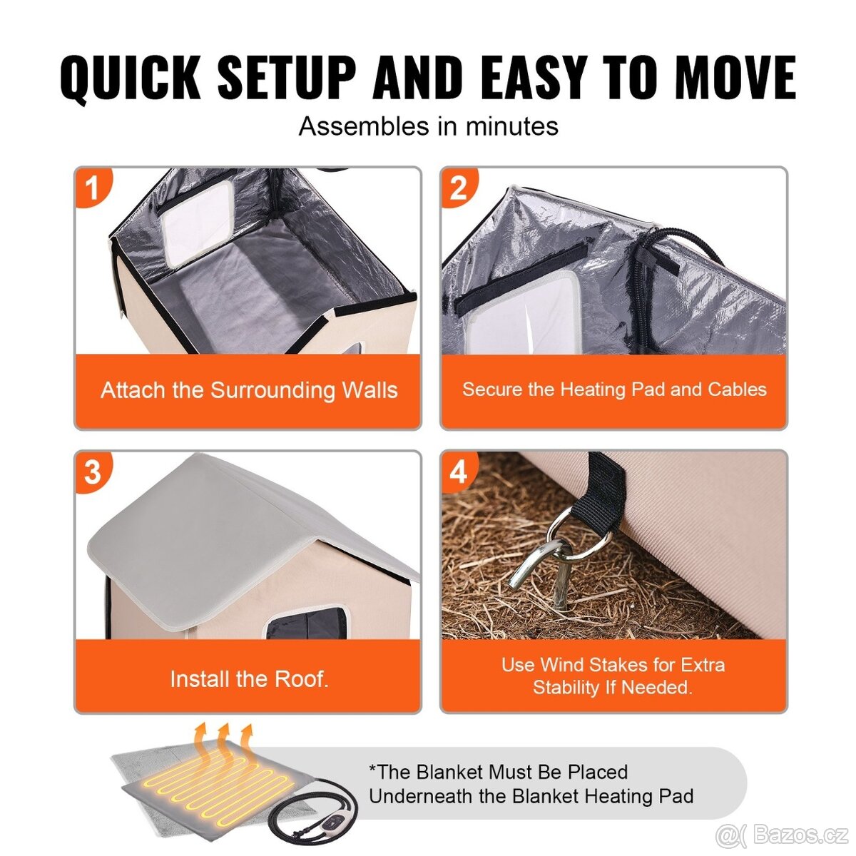 Elektricky vyhřívaný kočičí domek - 5