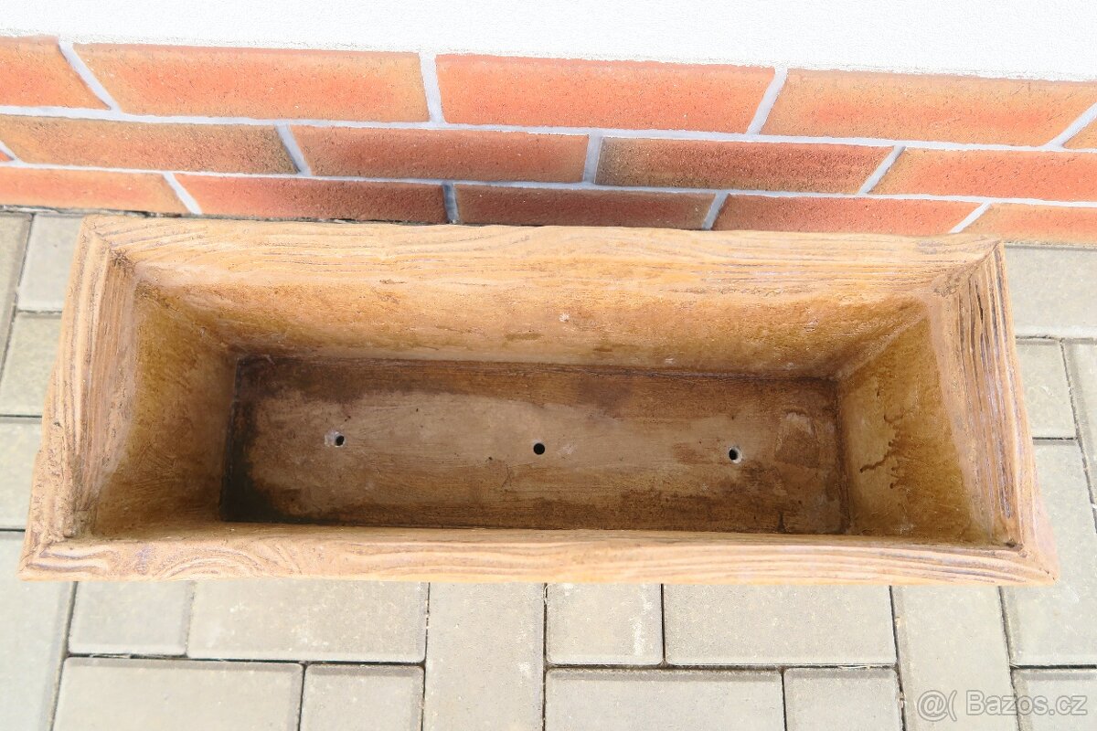 Truhlík z umělého kamene, s vyjímatelnou vložkou - 5