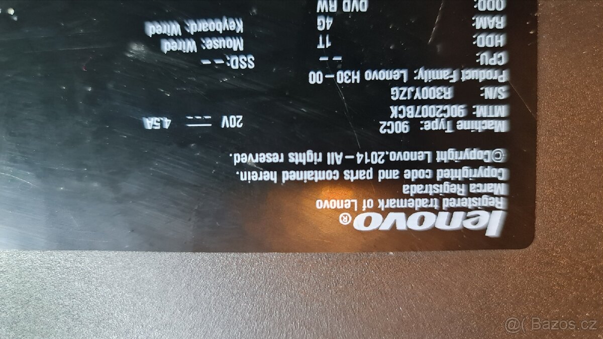 Lenovo Pentium 2,4GHz 4GB 120GB SSD DVD W10 - 5