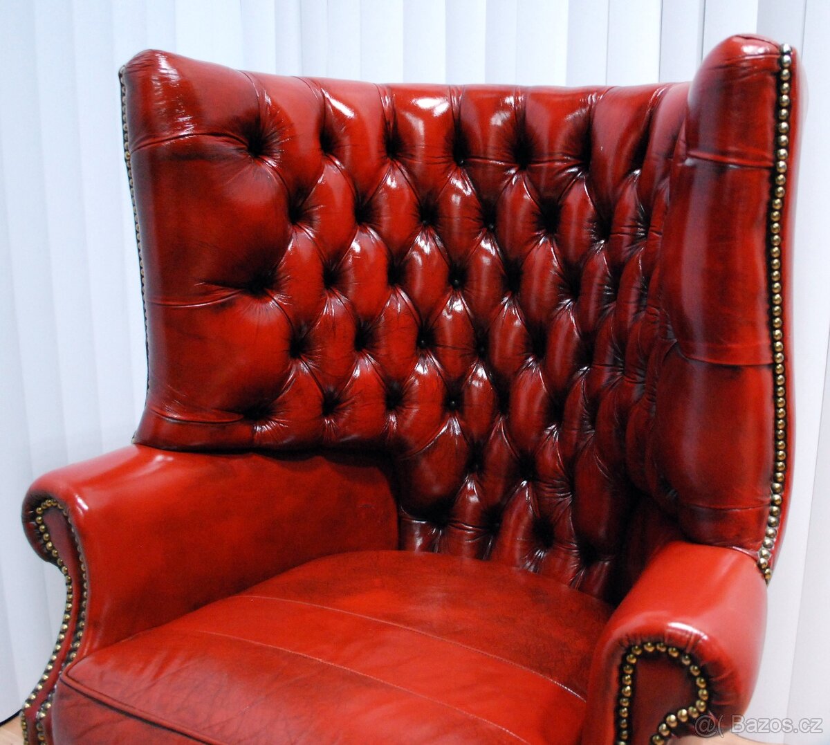 CHESTERFIELD BARREL BACK CHAIR - 5