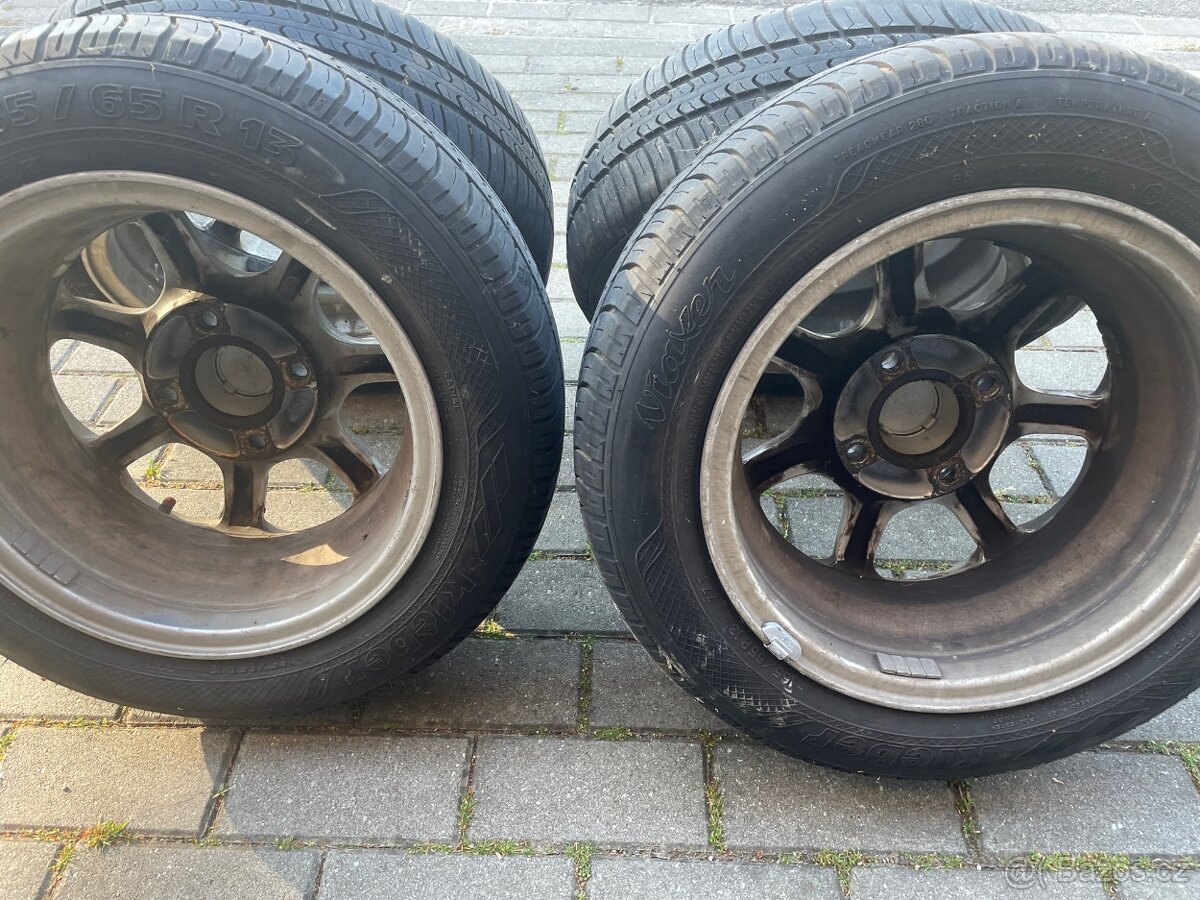 SADA 3+1 Alu disky + jeté pneu 165/65/R13 - 5
