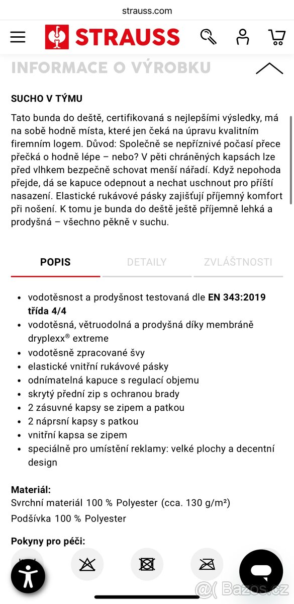 Bunda do deště engelbert strauss - 5