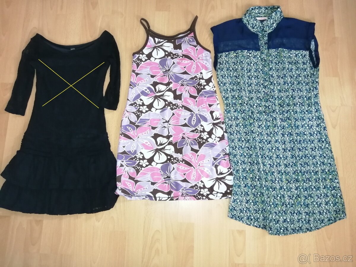 Dívčí šaty a sukně, vel. 146 - 152-158 - 5