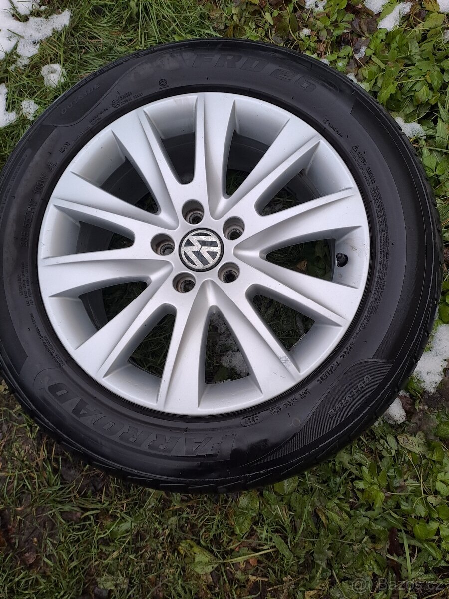 Alu kola 5x112 originál VW 235/55 R17 - 5