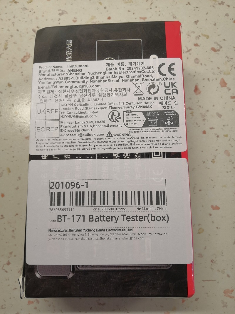 Tester autobaterie a alternátoru BT 171 - 5