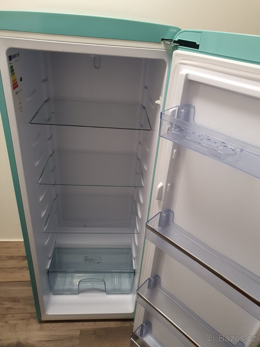 doprava - úsporná A++ RETRO lednice jako nová - 5