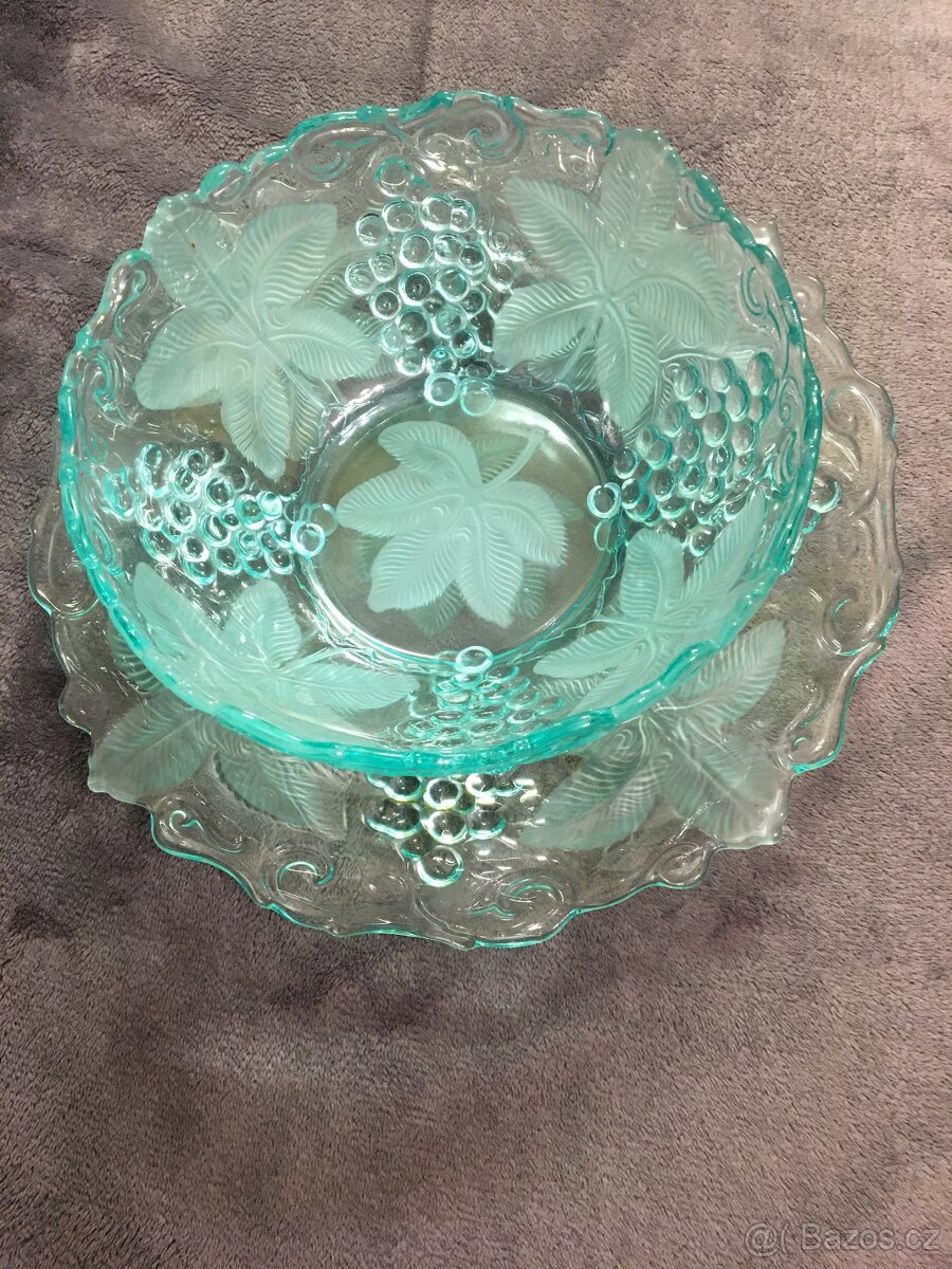 íř -patera retro sklo František Pečený réva - 5