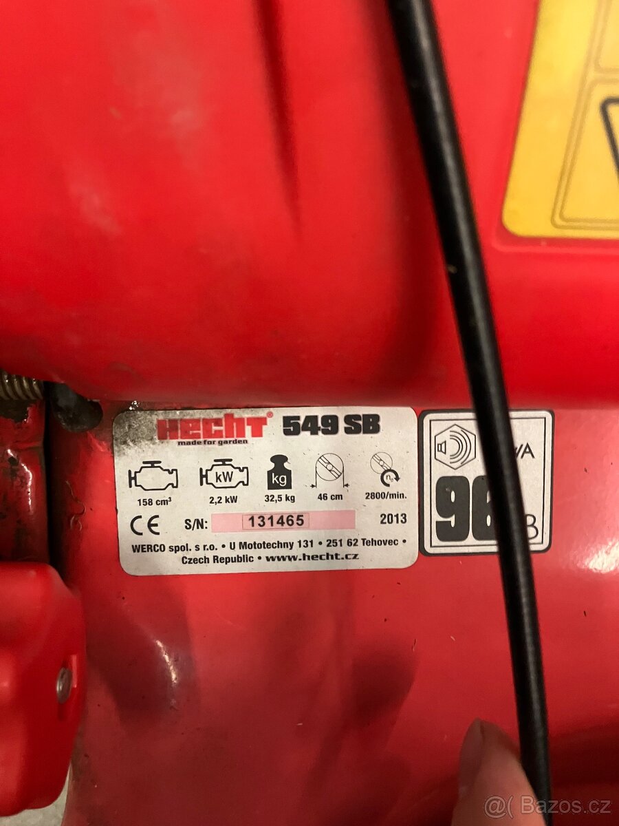 Benzínová sekačka s pojezdem HECHT 5494 SB - 5