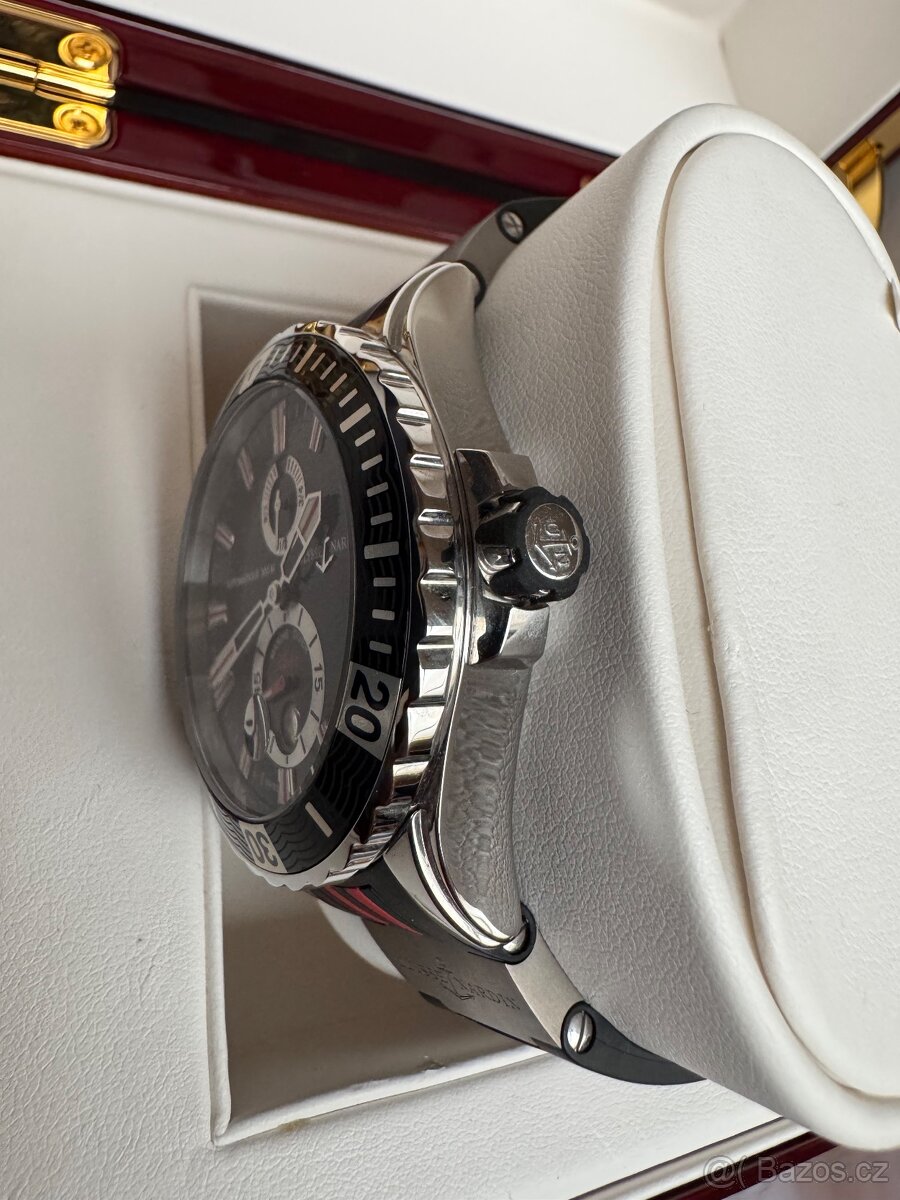 Ulysse Nardin Marine Diver, Chronometr, ocel. náramek+kaučuk - 5