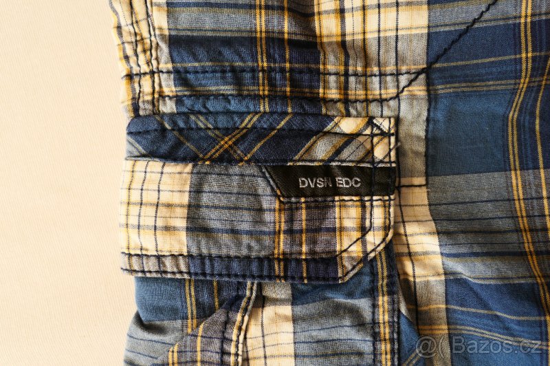 Pánské kostkované kraťasy modrobílé Espirt EDC vel.31 - 5