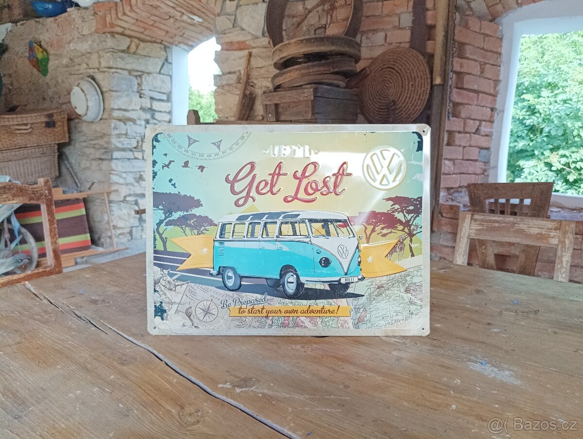 PLECHOVÁ CEDULE VW TRANSPORTER HIPPIES - 5