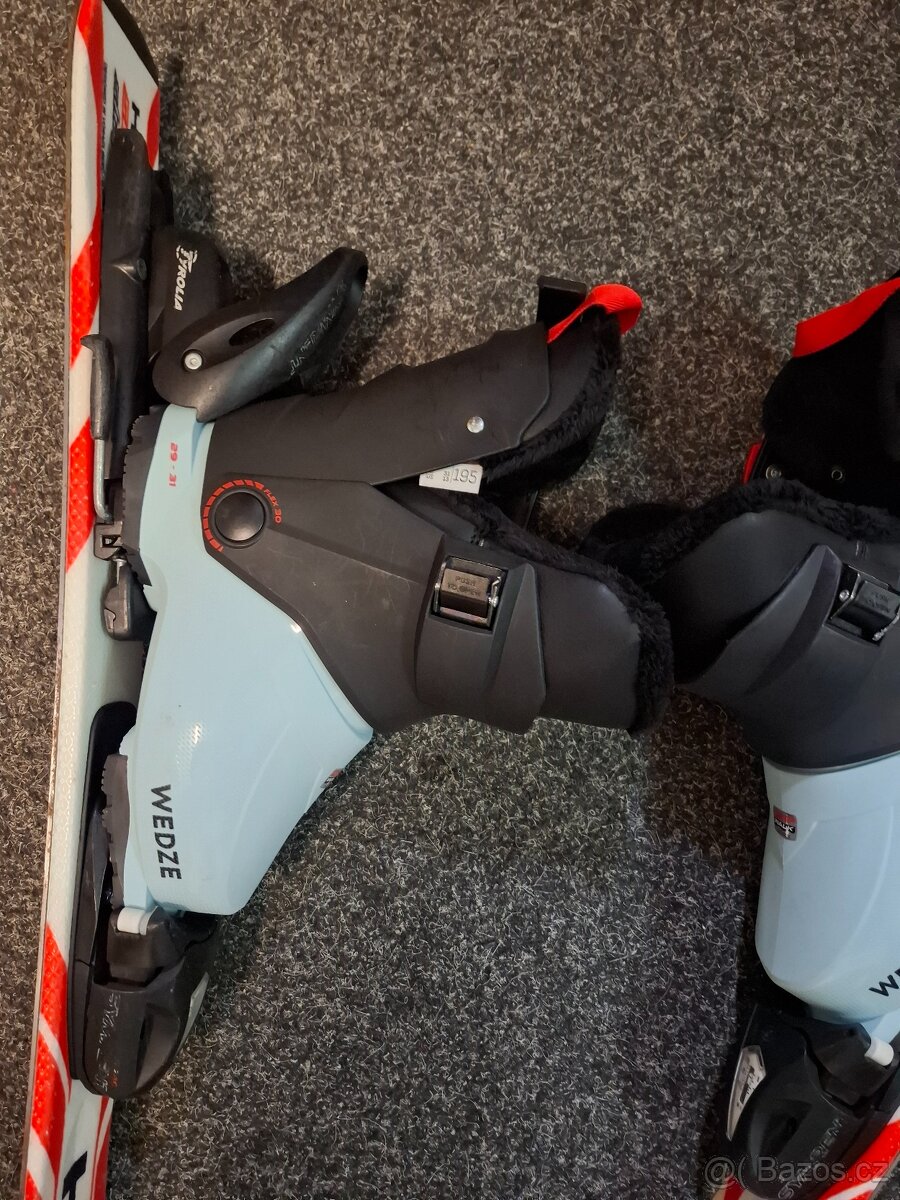 Dětské lyže 75cm + lyžáky - 5