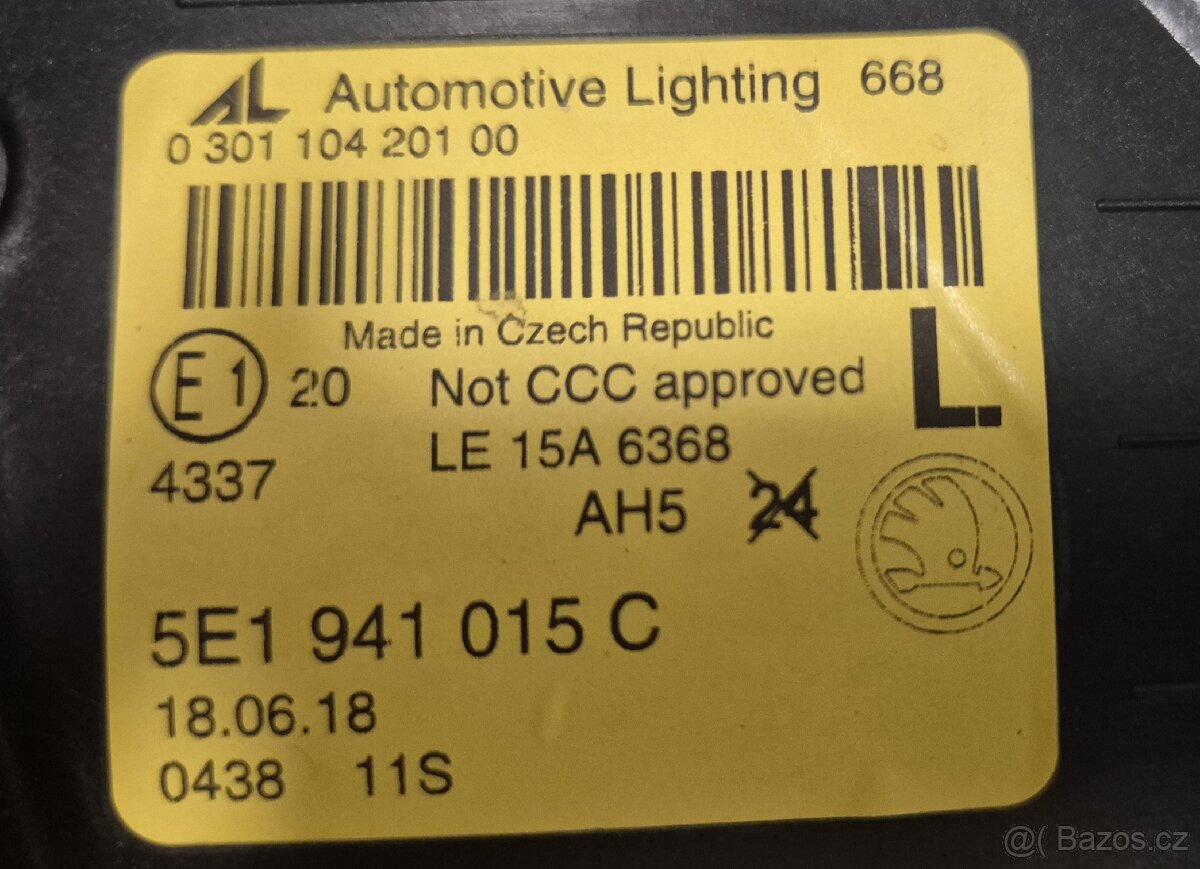 Přední světlomety Škoda Octavia 3 FL - 5