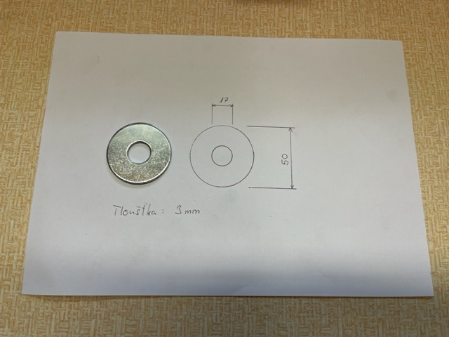 Velkoplošná podložka M16 – HILTI - 3,- Kč - 5