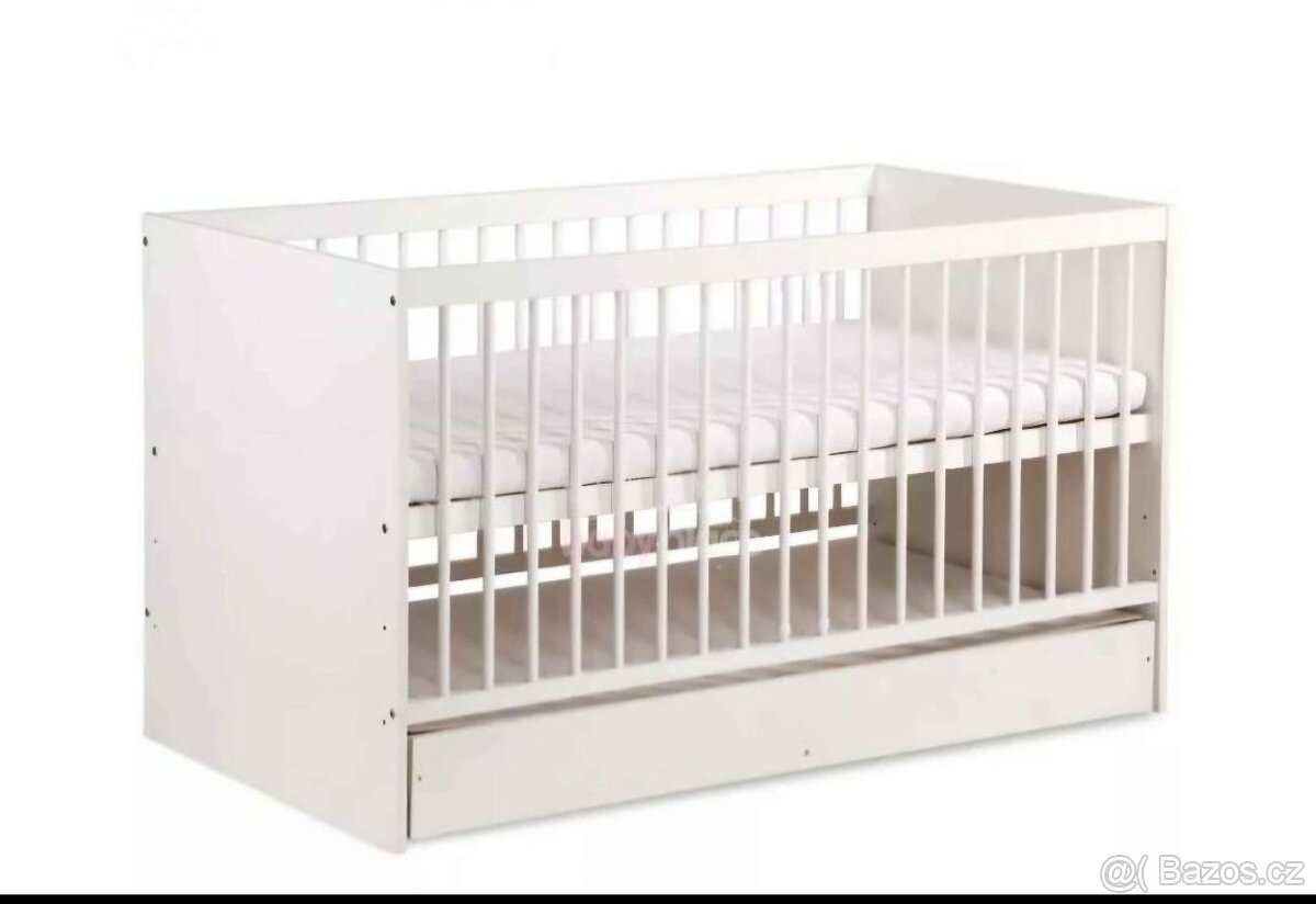 Postýlka/postel Klups multifunkční 2v1 Bartek II se šuplíkem - 5