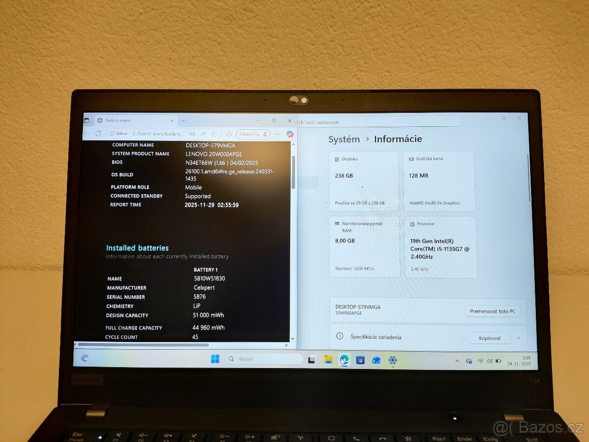 Lenovo ThinkPad T14 Gen 2| i5-1135G7| 8→32 GB RAM | 256→1 TB - 5