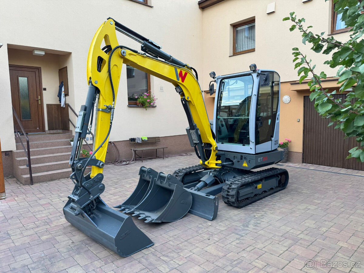 Bagr Wacker Neuson ET35, 2100mth, 2019, 3x lopata - 5