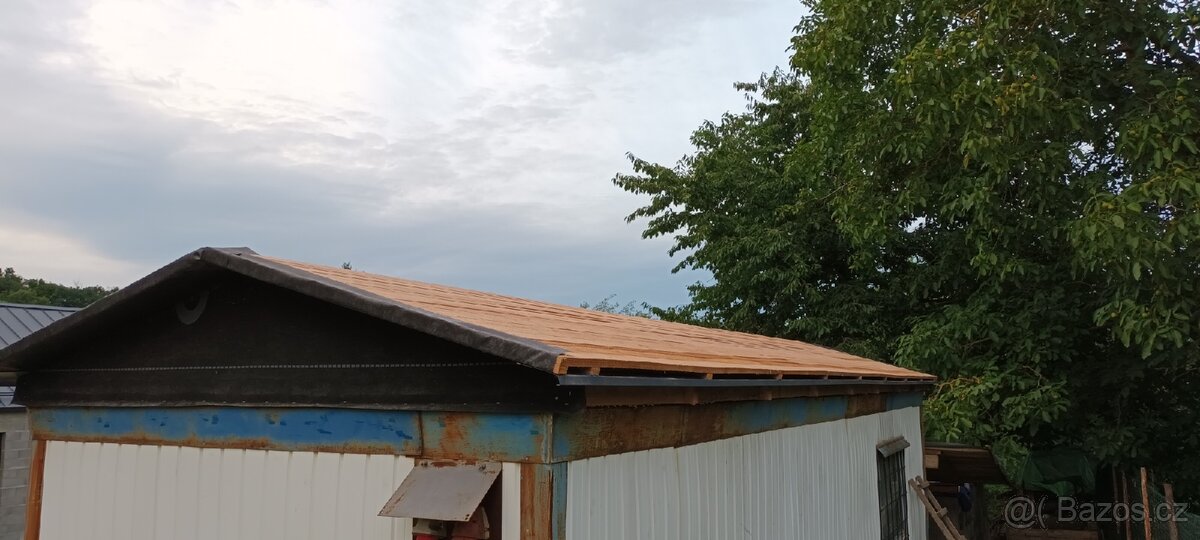 Zateplená chata / Maringotka – Nová střecha RUUKKI - 5