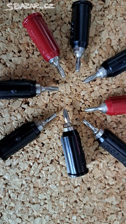 Retro adaptér 4 mm -> 2 mm banánky NOVÉ - 5