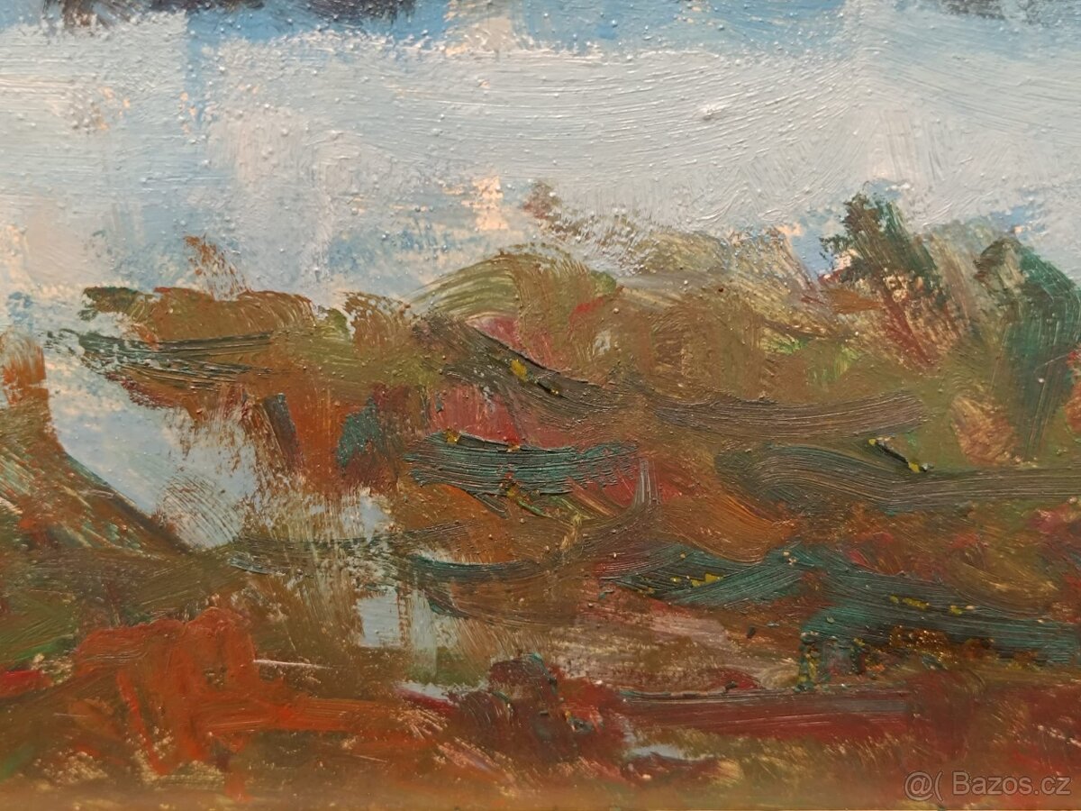 Obraz Jiří Peřina, U rybníka 42x79 - 5