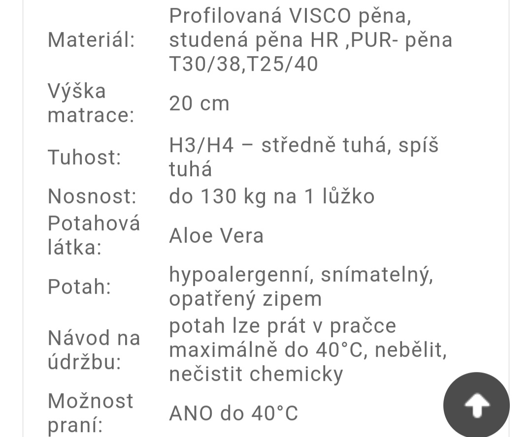 Matrace eco z paměťové pěny 20cm - 5