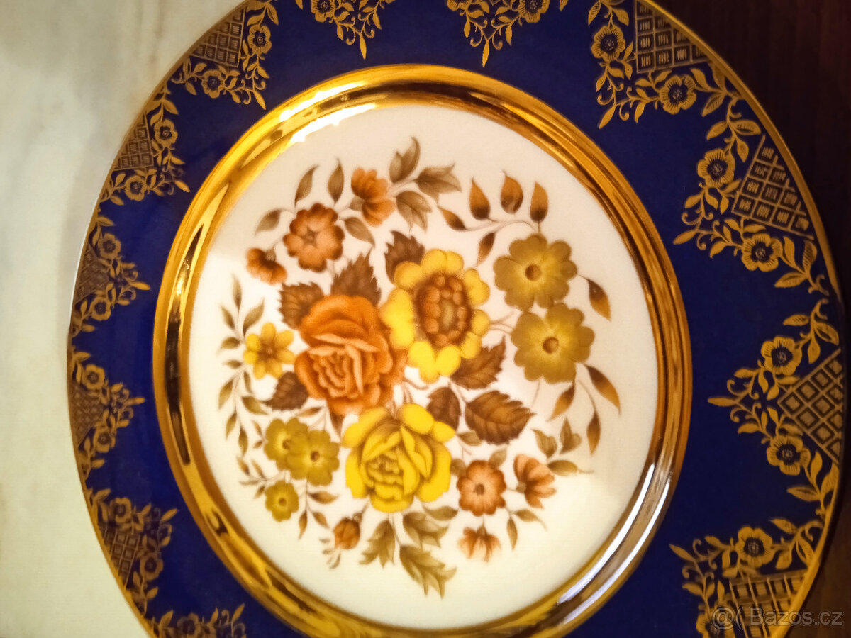 Prodám zlacené talíře s motivem - 5