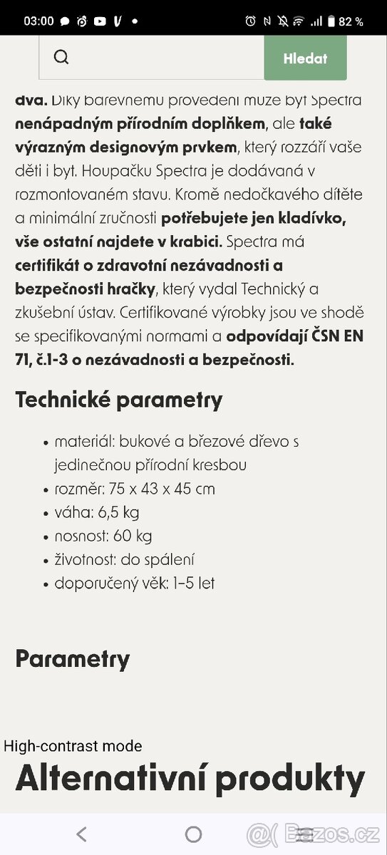 Dřevěna houpačka pro děti - 5