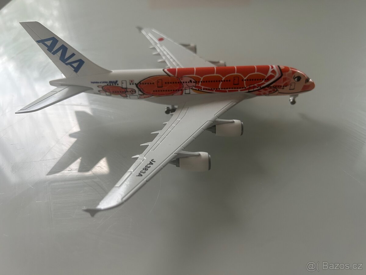 Airbus A380-800 kovový model - 5