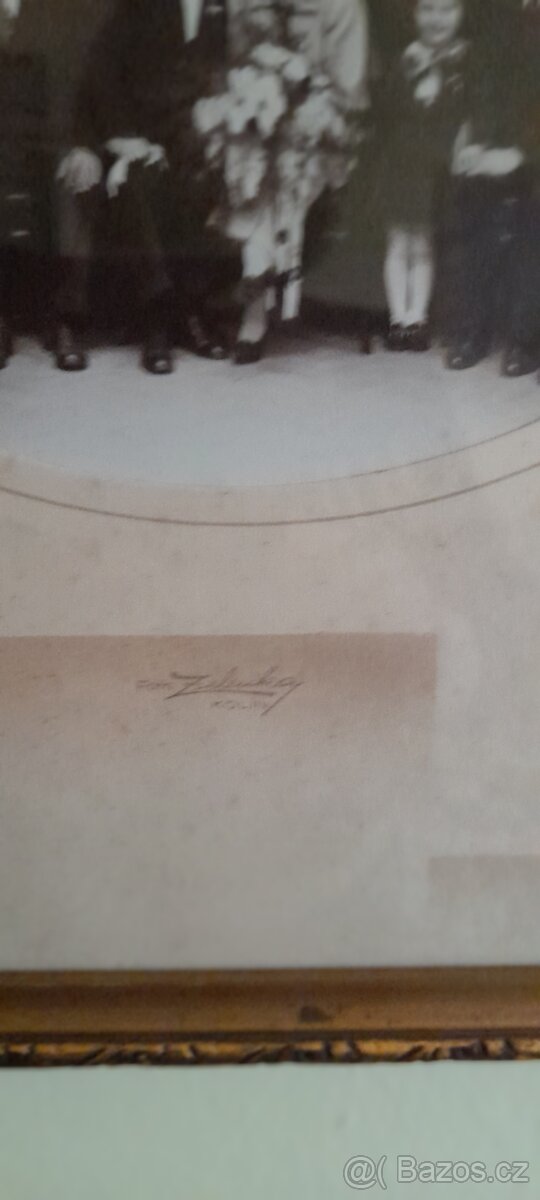 Starožitna fotografie ve starém rámu - 5