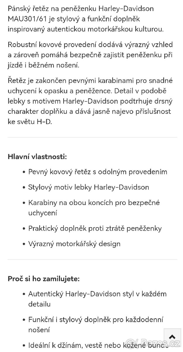 Harley Davidson řetěz - 5