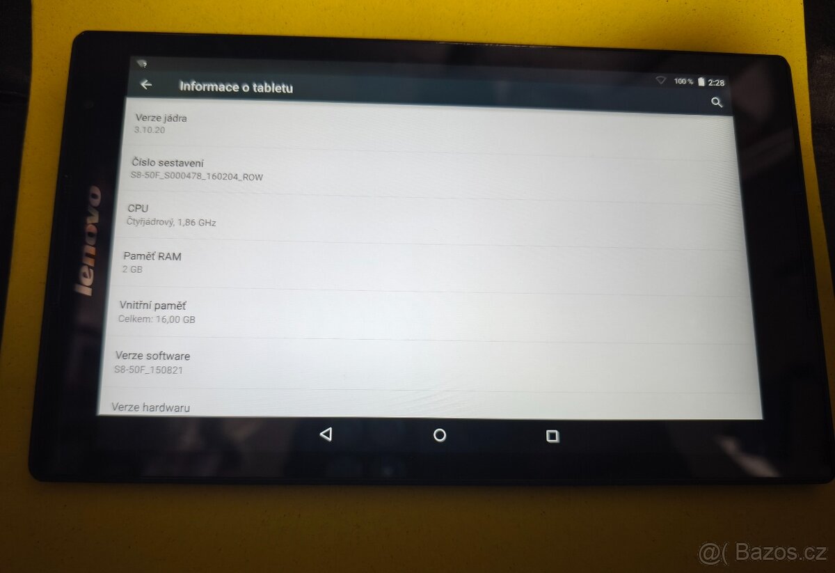 Tablet Lenovo IdeaTab S8-50 Wi-Fi ram 2/16 - 5