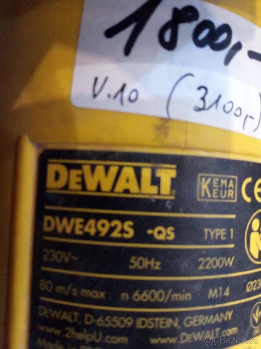 Úhlová bruska DeWALT DWE492S - 5